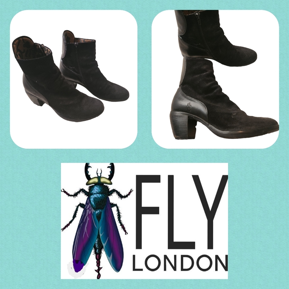 Fly London Black Ankle Boots